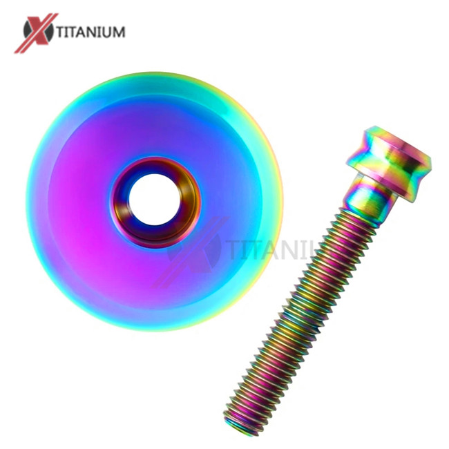 Titanium Alloy Bicycle Headset Stem Top Cap